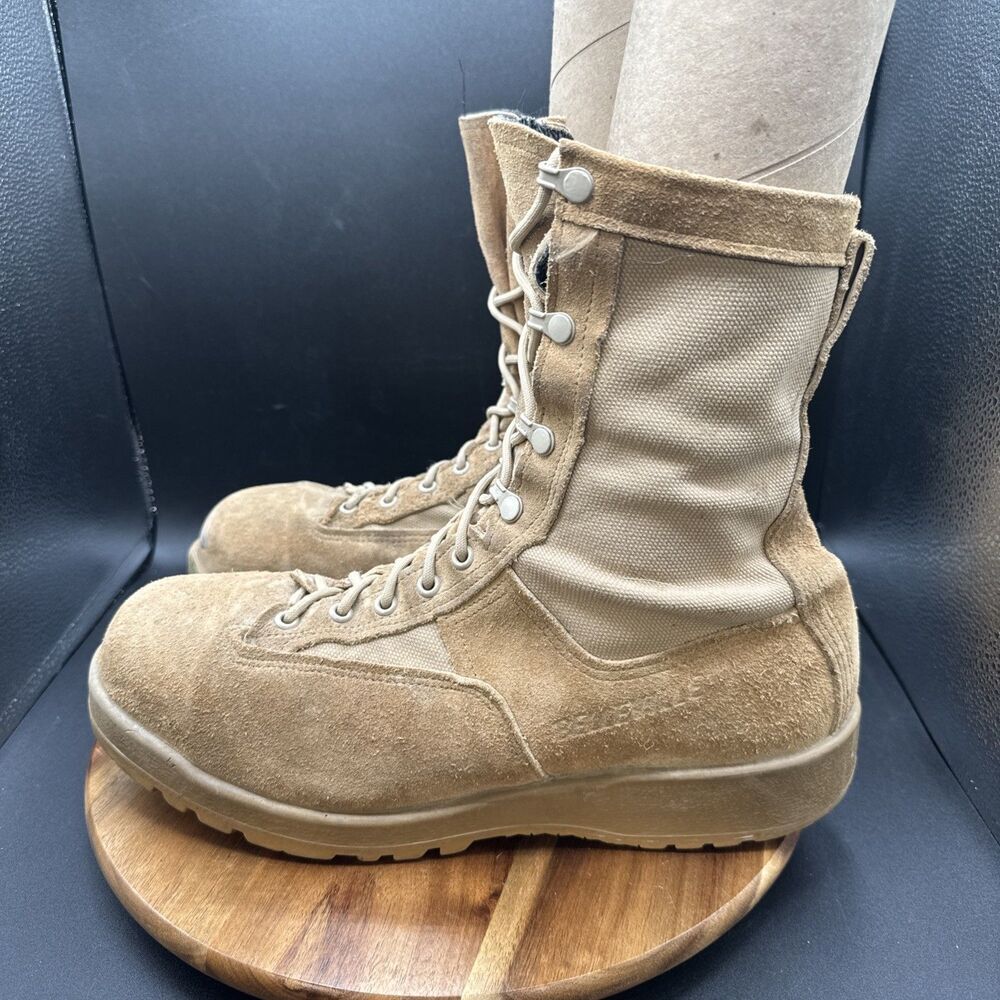 Belleville 790 ST Mens Size 12 R Tactical Boots Gore Tex Steel Toe Tan Military